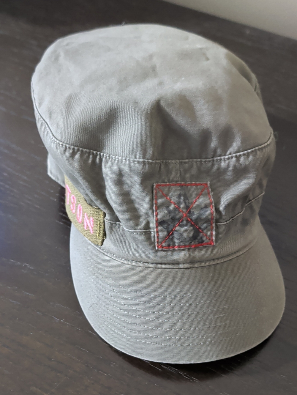 Y2K KITSON-KURTZ collaboration Cadet Cap in Army Green